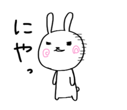 Small white rabbit. sticker #9040434