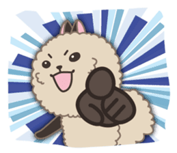 Pretty Pomeranian sticker #9040595