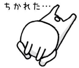 Simple Rabbit Conversation Sticker sticker #9040701