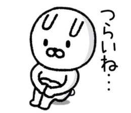 Simple Rabbit Conversation Sticker sticker #9040704