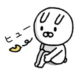 Simple Rabbit Conversation Sticker sticker #9040705