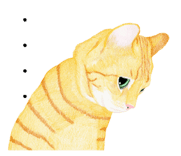 Orange tabby cat Sticker. sticker #9040837