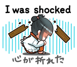 a girl in japanese native dress sticker #9041403