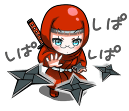 a girl in japanese native dress sticker #9041405