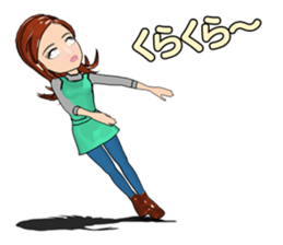 Bustling people sticker #9041635