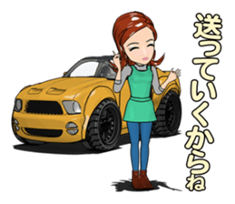 Bustling people sticker #9041640