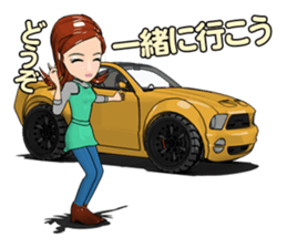 Bustling people sticker #9041641