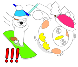 Fuku-chan 10. (owl) Winter version. sticker #9041903