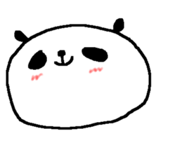 Panda without character stickers. sticker #9042417