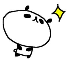 Panda without character stickers. sticker #9042418