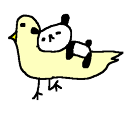 Panda without character stickers. sticker #9042425