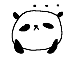 Panda without character stickers. sticker #9042426