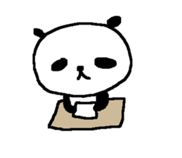 Panda without character stickers. sticker #9042427