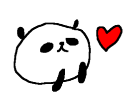 Panda without character stickers. sticker #9042428