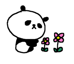 Panda without character stickers. sticker #9042429