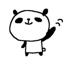 Panda without character stickers. sticker #9042430