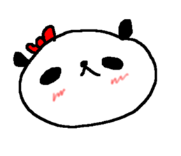 Panda without character stickers. sticker #9042432