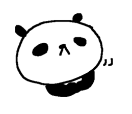 Panda without character stickers. sticker #9042442