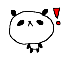 Panda without character stickers. sticker #9042445