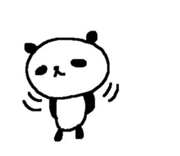 Panda without character stickers. sticker #9042446