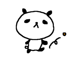 Panda without character stickers. sticker #9042448