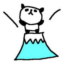 Panda without character stickers. sticker #9042450