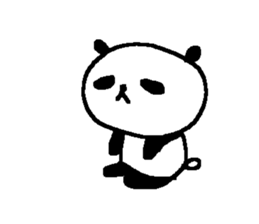 Panda without character stickers. sticker #9042452