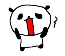 Panda without character stickers. sticker #9042454