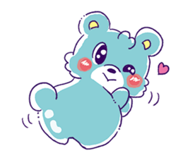 Magical girl and bear sticker #9042985