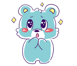 Magical girl and bear sticker #9042989
