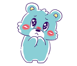 Magical girl and bear sticker #9042991