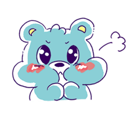 Magical girl and bear sticker #9042993