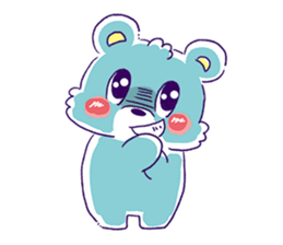 Magical girl and bear sticker #9043004
