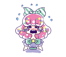 Magical girl and bear sticker #9043006