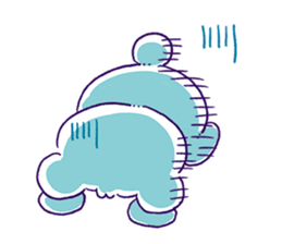 Magical girl and bear sticker #9043008