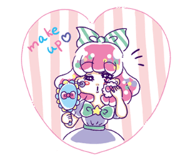 Magical girl and bear sticker #9043009