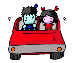 Mr.KOTAMO and Ms.TATEMO sticker #9043048