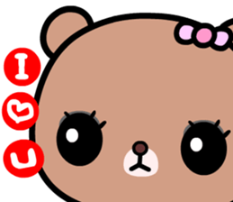 I love Lili bear sticker #9043153