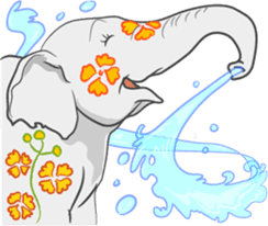 Lucky happy elephants sticker #9043689