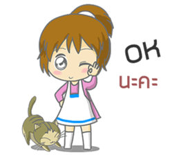 saley market girl online#2 sticker #9044007