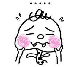 lazy worm sticker #9044090