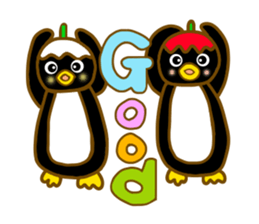 Tulip penguin sticker #9044186