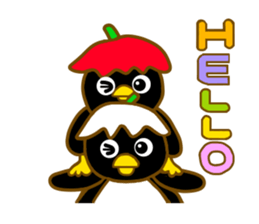 Tulip penguin sticker #9044187