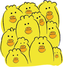 twins birds sticker #9045416