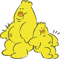 twins birds sticker #9045419