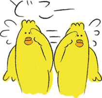 twins birds sticker #9045432