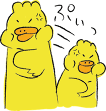 twins birds sticker #9045437