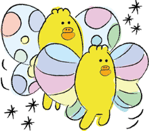 twins birds sticker #9045444