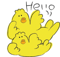 twins birds sticker #9045453