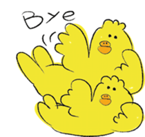 twins birds sticker #9045454